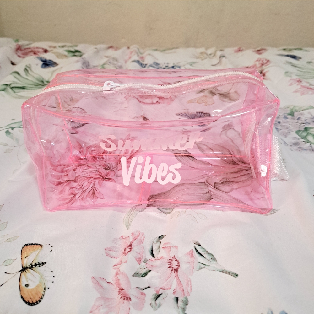 Pink Transparent Summer Vibes Bag